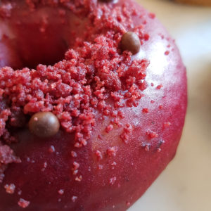Red Fruits with Beet-Cocoa Crumbs